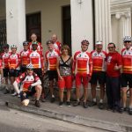 Tour participants at our first Transcuba ride. Hotel Vueltabajo, Cuba