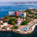 Aerial view of Cienfuegos, Cuba