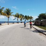 Cyclists on Malecon - Cayo - Caibarien